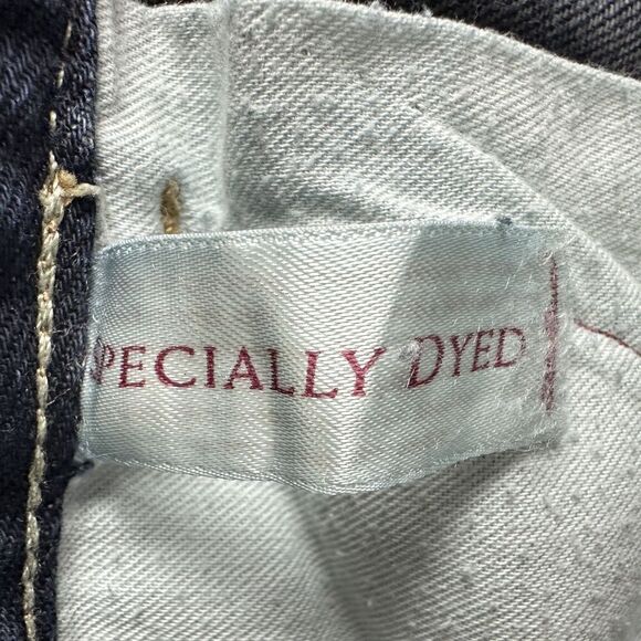 Eddie Bauer Jeans Womens 12 Modern Straight Aztec Embroidered Distressed Denim - Picture 2 of 16